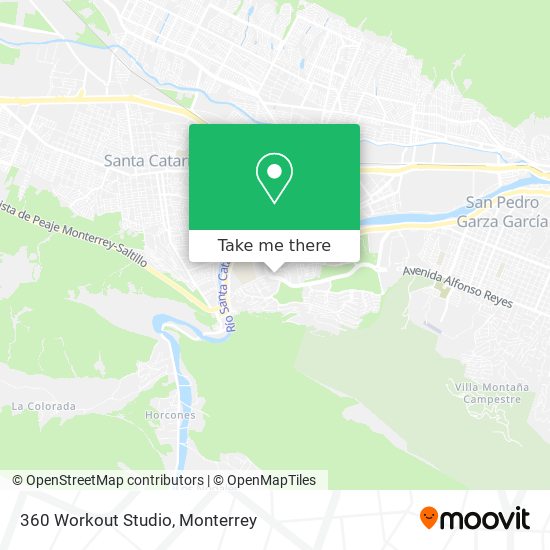 Mapa de 360 Workout Studio