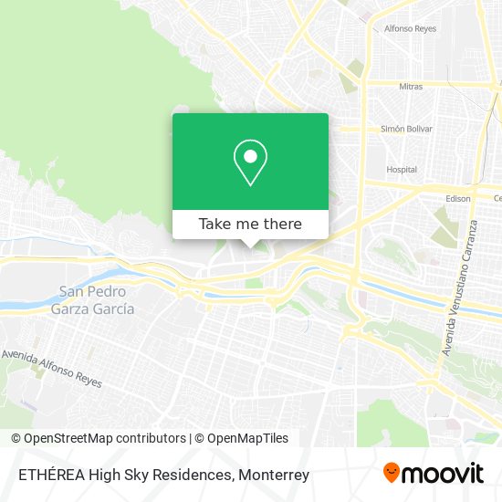 How to get to ETHÉREA High Sky Residences in San Pedro Garza García by Bus  or Metrorrey?