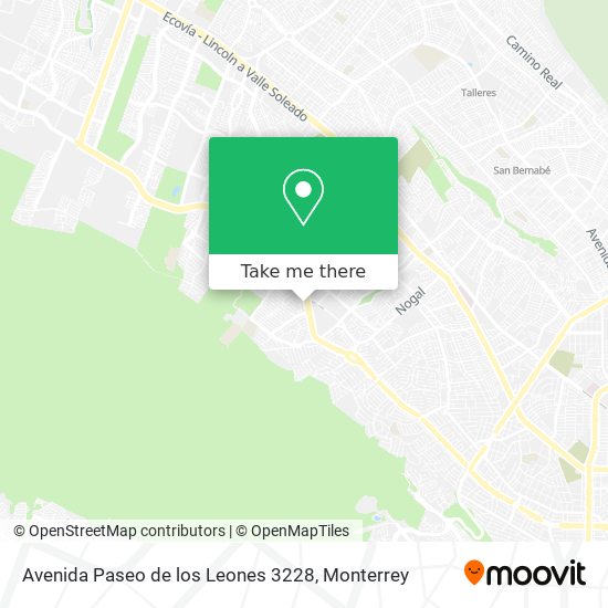 How to get to Avenida Paseo de los Leones 3228 in Monterrey by Bus?