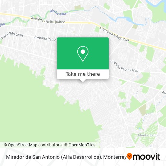 Mirador de San Antonio (Alfa Desarrollos) map