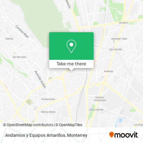 Mapa de Andamios y Equipos Amarillos