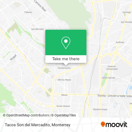 Tacos Son del Mercadito map