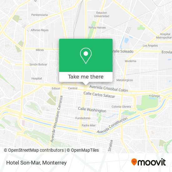 Mapa de Hotel Son-Mar