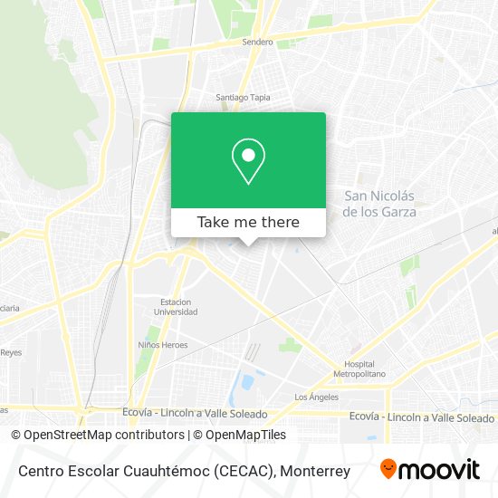 Centro Escolar Cuauhtémoc (CECAC) map