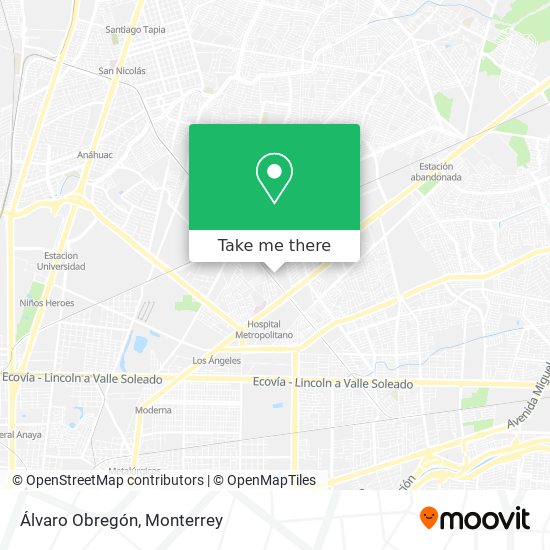 Álvaro Obregón map