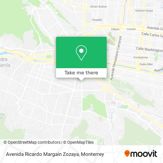 Avenida Ricardo Margain Zozaya map