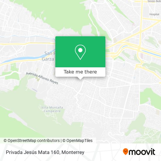 Privada Jesús Mata 160 map