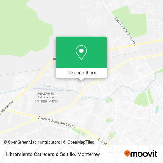 Mapa de Libramiento Carretera a Saltillo