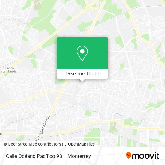 Calle Océano Pacífico 931 map