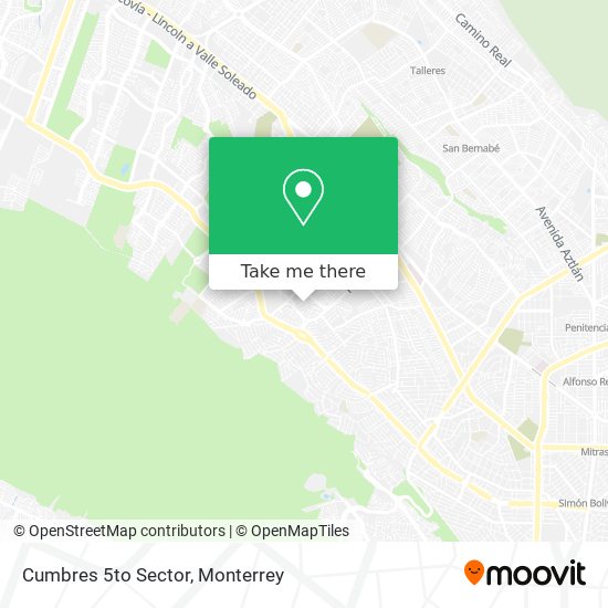Mapa de Cumbres 5to Sector