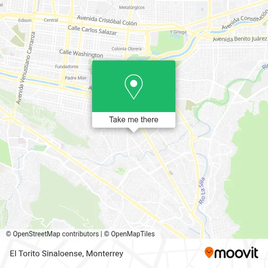El Torito Sinaloense map