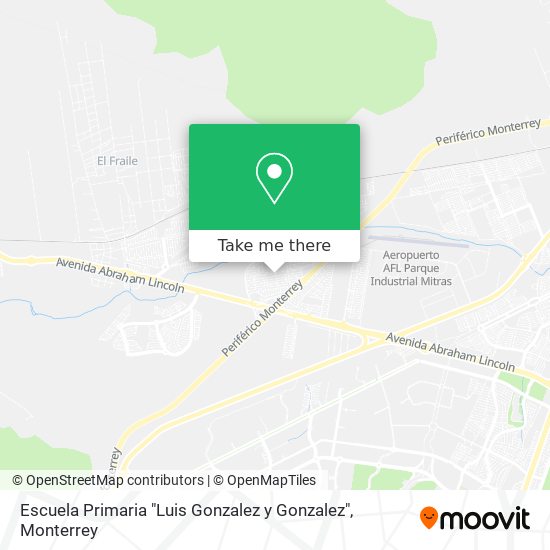 Mapa de Escuela Primaria "Luis Gonzalez y Gonzalez"