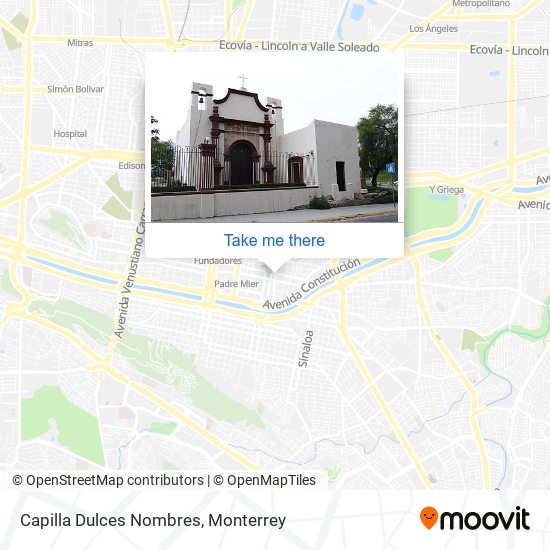 Mapa de Capilla Dulces Nombres