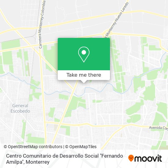 Mapa de Centro Comunitario de Desarrollo Social "Fernando Amilpa"