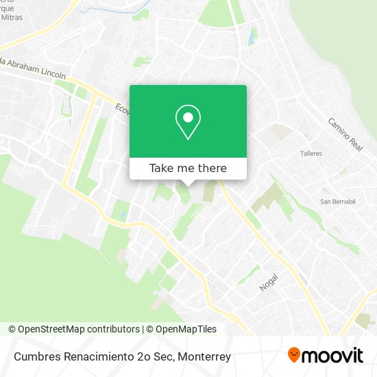 Cumbres Renacimiento 2o Sec map