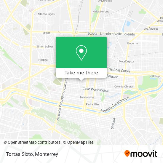 Mapa de Tortas Sixto