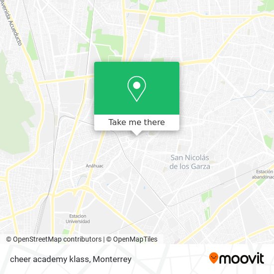 cheer academy klass map