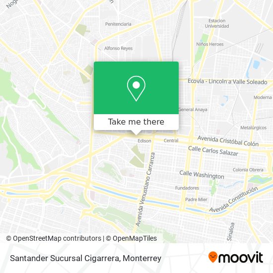 Mapa de Santander Sucursal Cigarrera