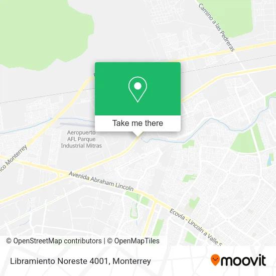 Mapa de Libramiento Noreste 4001