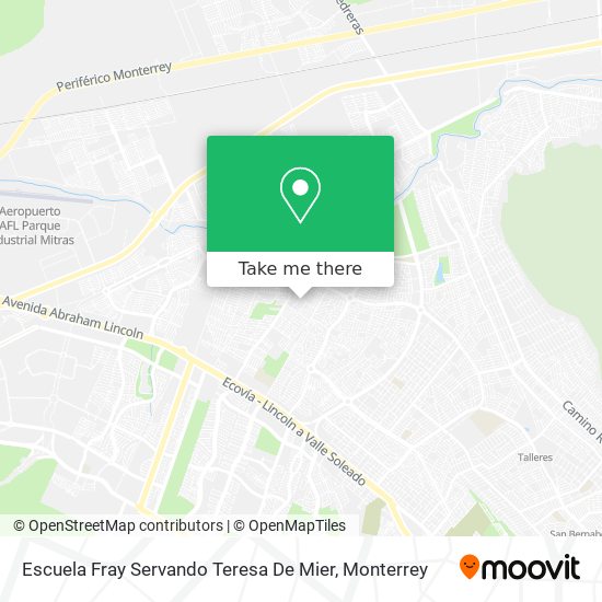 Escuela Fray Servando Teresa De Mier map
