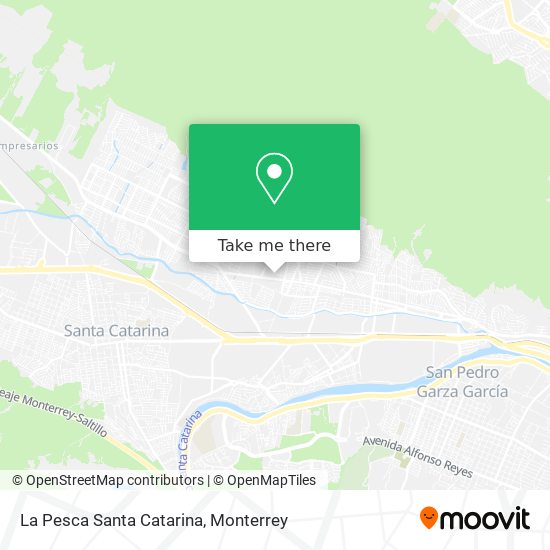 Mapa de La Pesca Santa Catarina