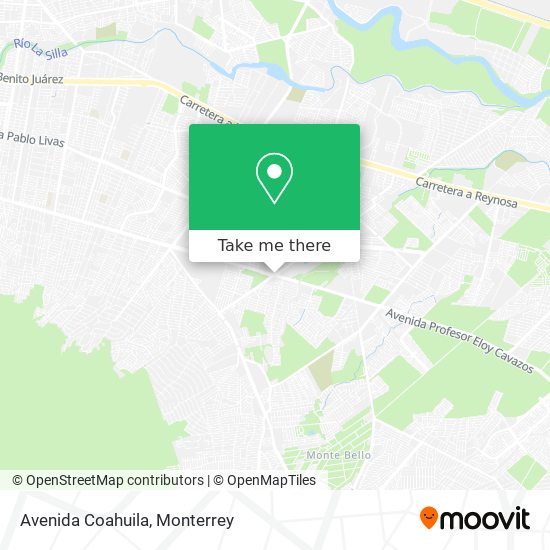 Mapa de Avenida Coahuila