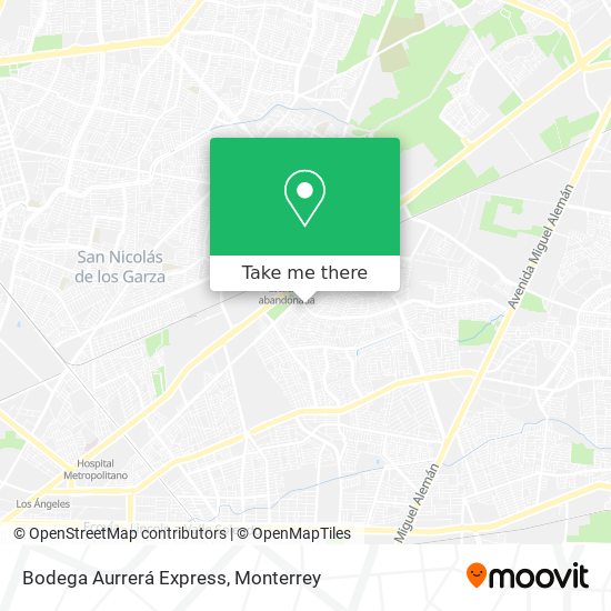 Bodega Aurrerá Express map