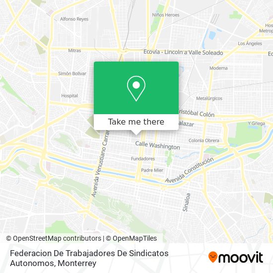 Federacion De Trabajadores De Sindicatos Autonomos map