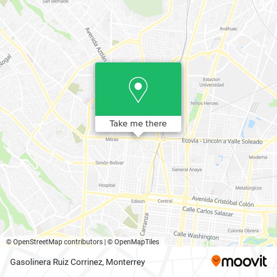Gasolinera Ruiz Corrinez map