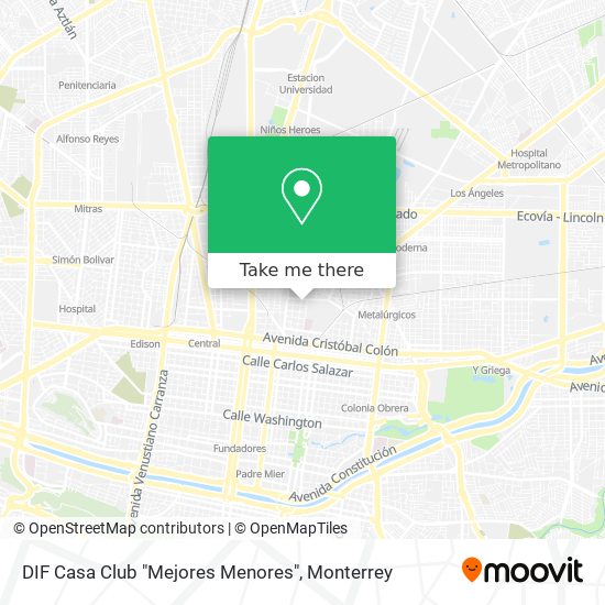 DIF Casa Club "Mejores Menores" map