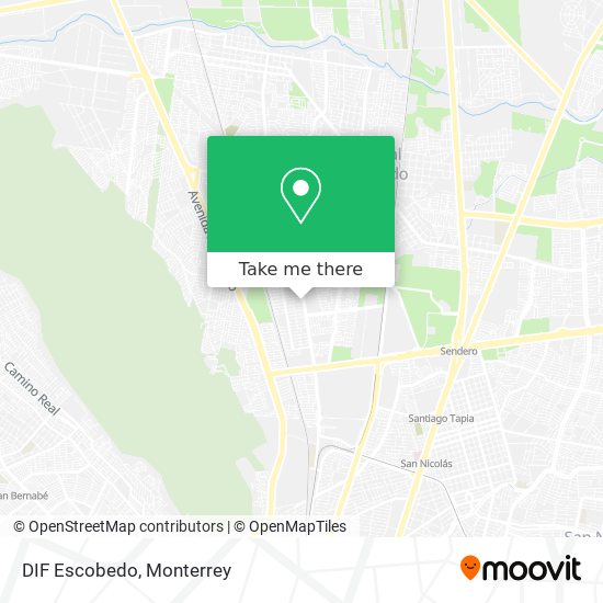 Mapa de DIF Escobedo