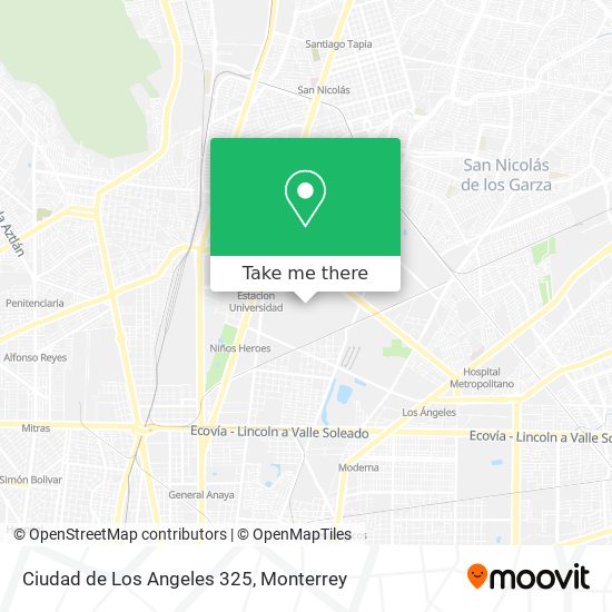 Ciudad de Los Angeles 325 map