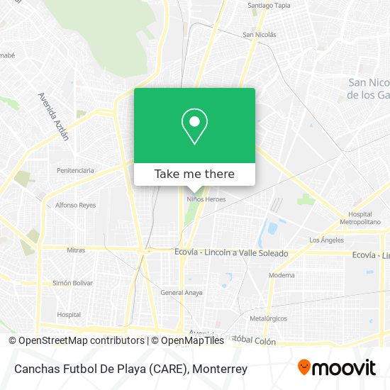 Canchas Futbol De Playa (CARE) map