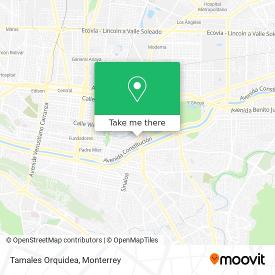 Tamales Orquidea map