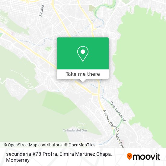 Mapa de secundaria #78 Profra. Elmira Martinez Chapa