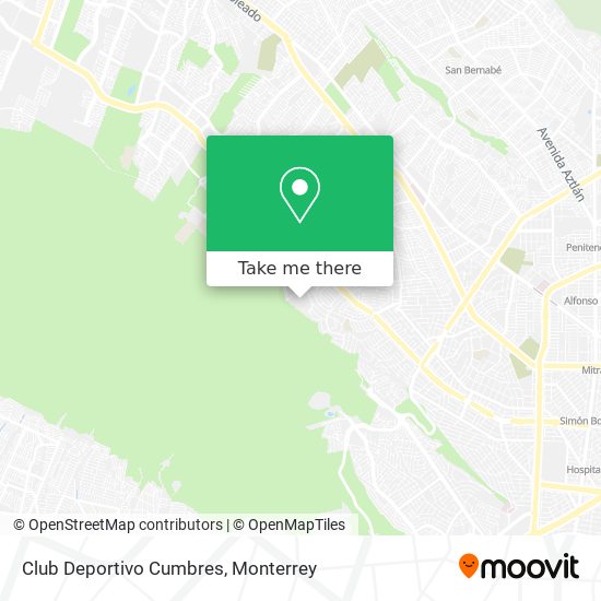 Club Deportivo Cumbres map