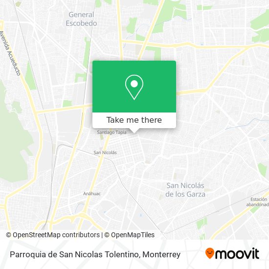 Parroquia de San Nicolas Tolentino map