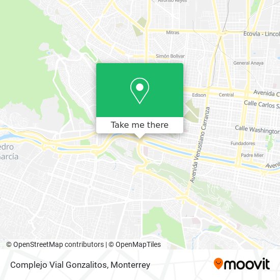 Mapa de Complejo Vial Gonzalitos