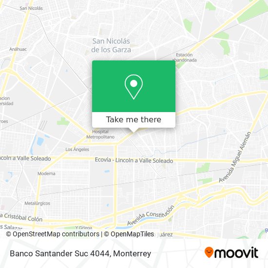 Banco Santander Suc 4044 map