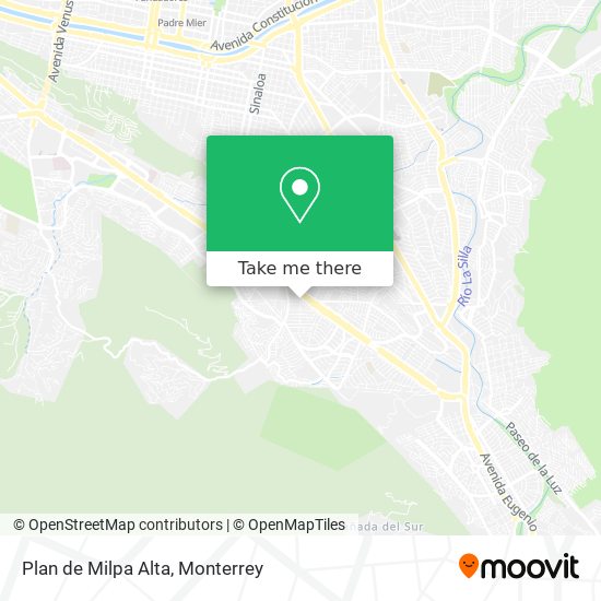 How to get to Plan de Milpa Alta in Monterrey by Bus?