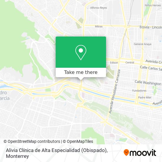 Alivia Clínica de Alta Especialidad (Obispado) map