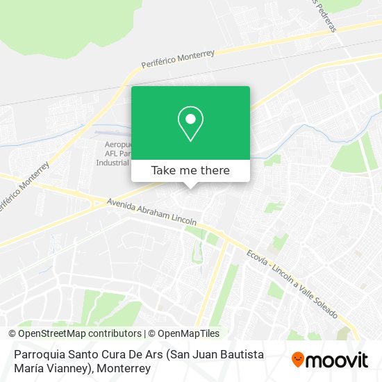 Parroquia Santo Cura De Ars (San Juan Bautista María Vianney) map