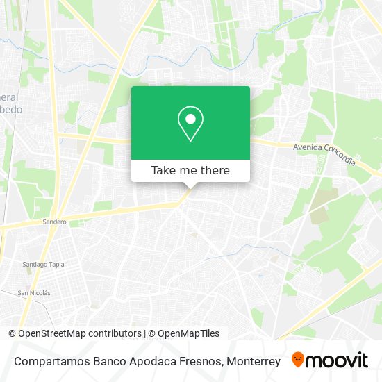 Compartamos Banco Apodaca Fresnos map