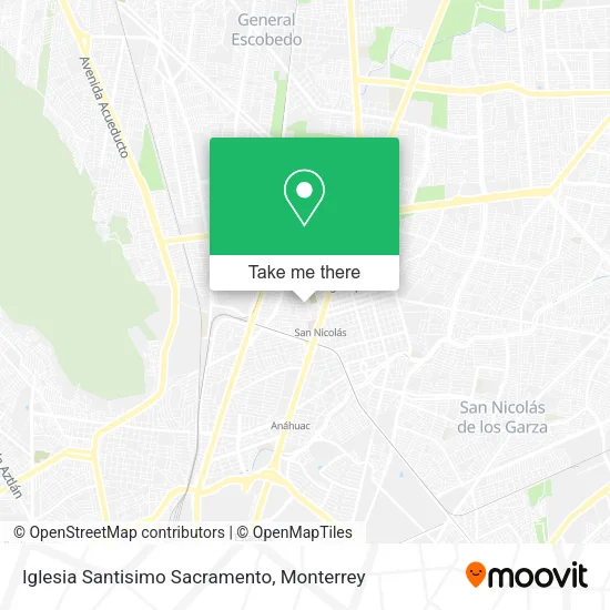 Mapa de Iglesia Santisimo Sacramento
