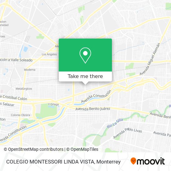 Mapa de COLEGIO MONTESSORI LINDA VISTA