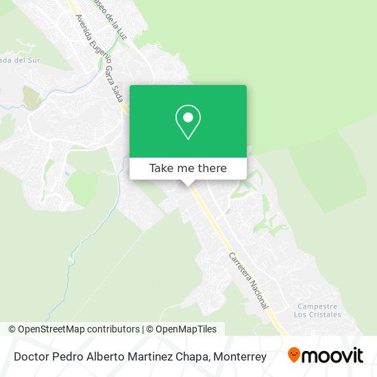 Doctor Pedro Alberto Martinez Chapa map