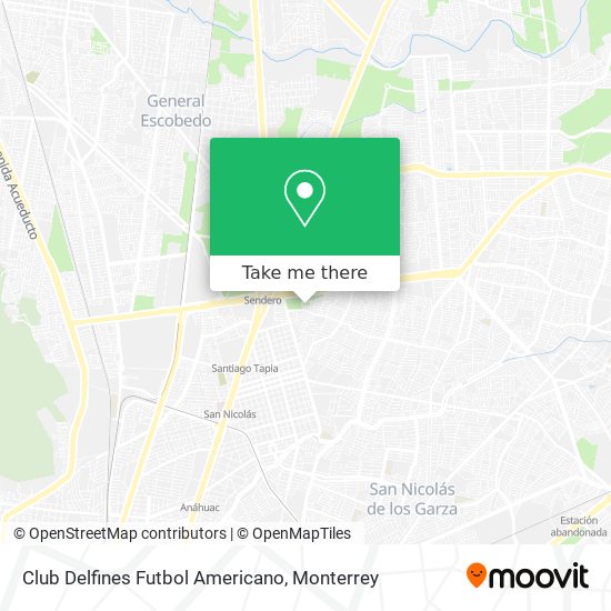 Mapa de Club Delfines Futbol Americano