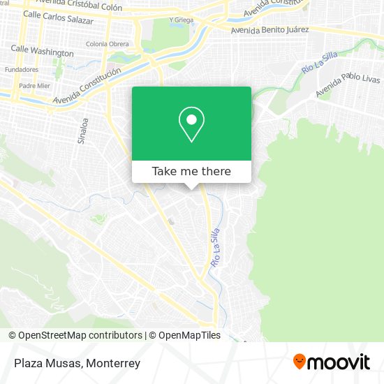 Plaza Musas map