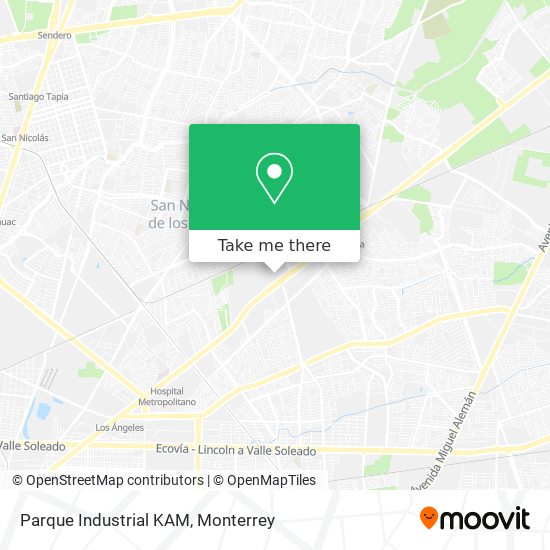 Parque Industrial KAM map