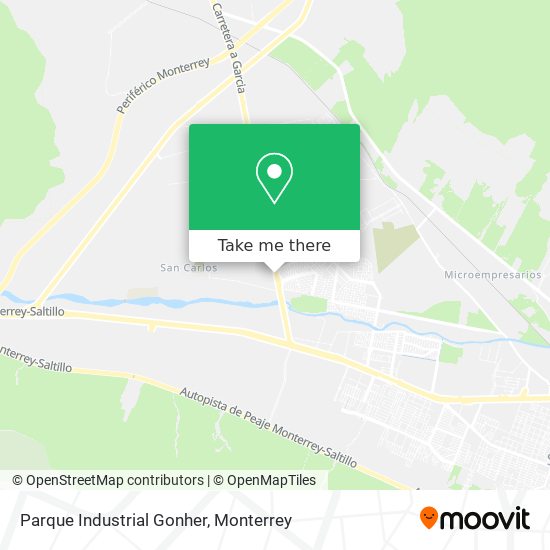 Parque Industrial Gonher map